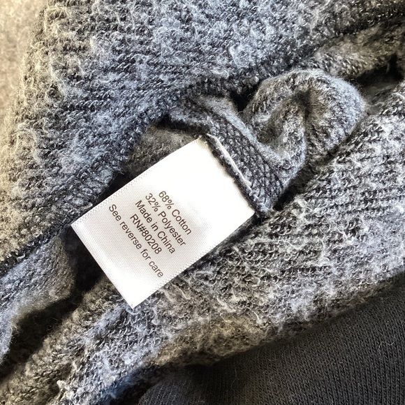 Yummy‎ Sweater Co Black Heather Ribbed Knit Flare Leg Yoga Pants, Medium - Picture 9 of 10